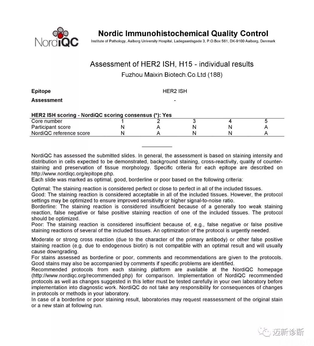 精益求精而臻于至善,迈新在 NordiQC 2019年室间质评活动中再创佳绩